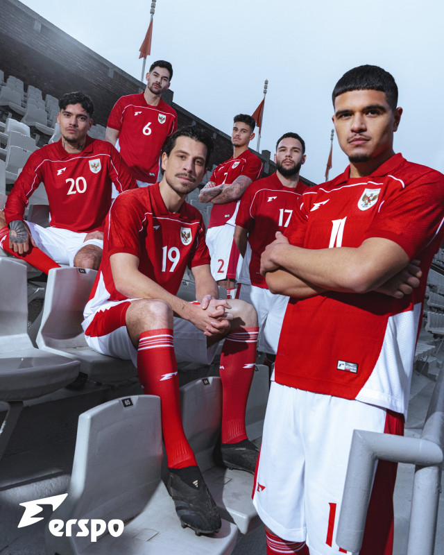 Jersey baru Timnas Indonesia resmi dirilis, Kamis (23/1/2025) sore. (Foto: Instagram @erspo,official)