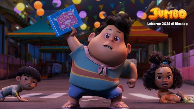 Salah satu adegan film Jumbo yang tayang Lebaran 2025