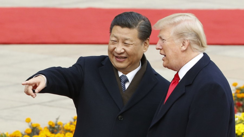 Presiden China Xi Jinping & Presiden AS Donald Trump.
