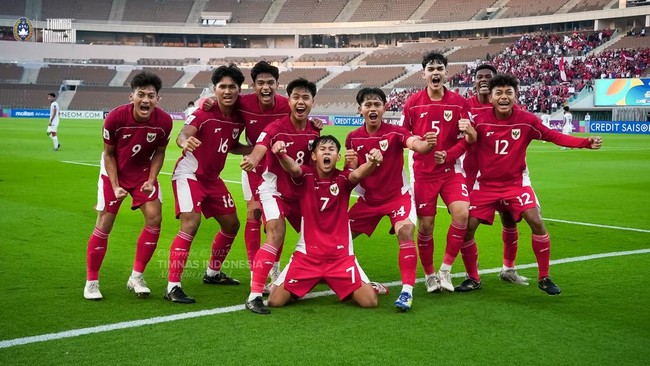 Timnas Indonesia U-17 bantai Yaman 4-1 di Piala Asia U-17 2025. (Dok. @TimnasIndonesia