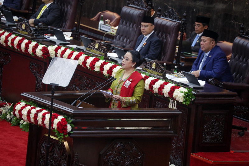Ketua DPR RI Puan Maharani di Sidang Tahunan MPR RI tahun 2025